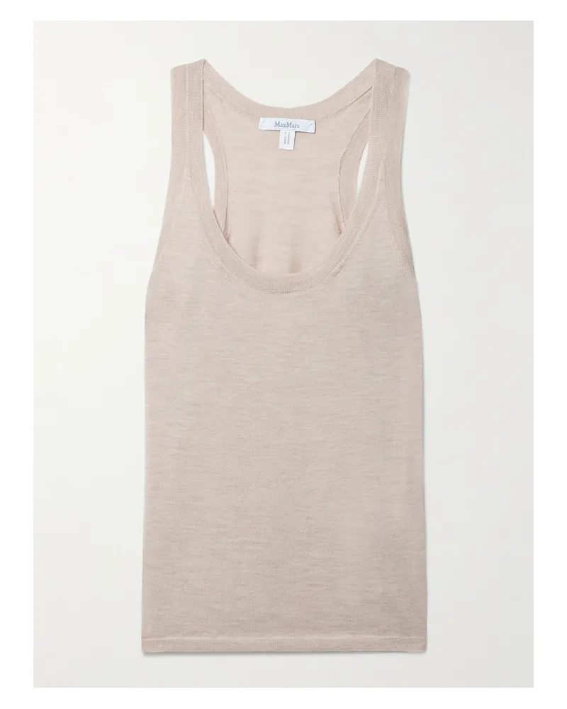 Max Mara Abbono Tanktop Aus Kaschmir - Neutral Neutral