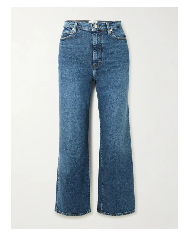Frame Denim The Wide Hoch Sitzende Jeans Mit Weitem Bein - Blau Blau