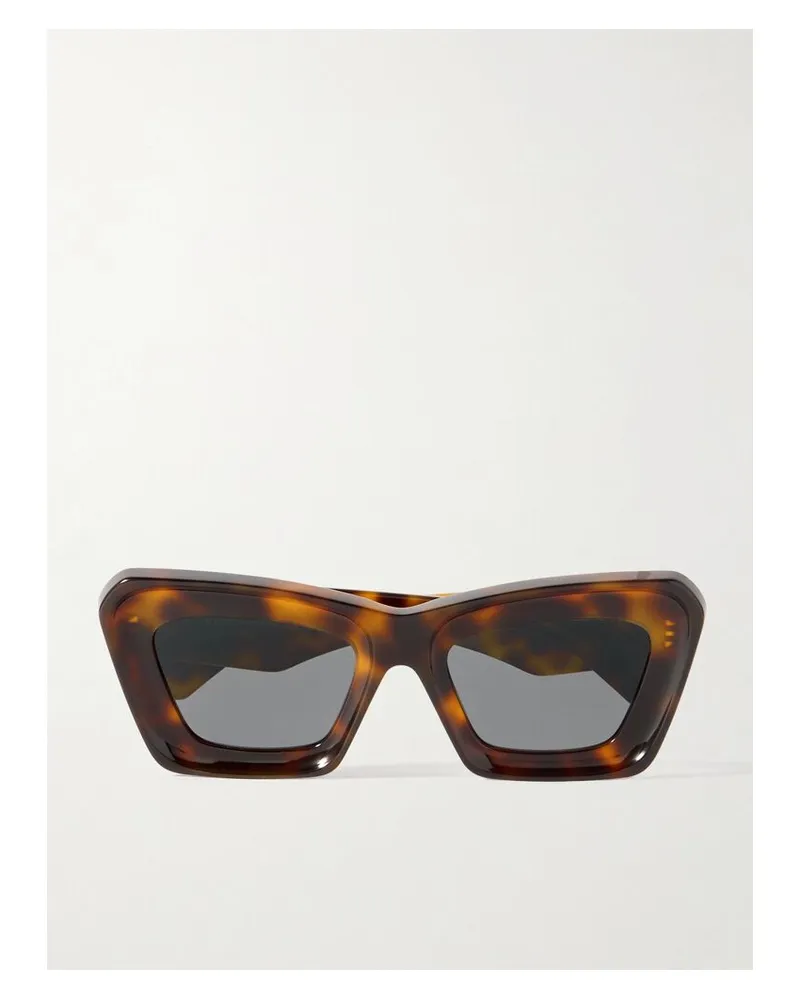 Loewe Sonnenbrille Mit Cat-eye-rahmen Aus Azetat In Hornoptik Horn