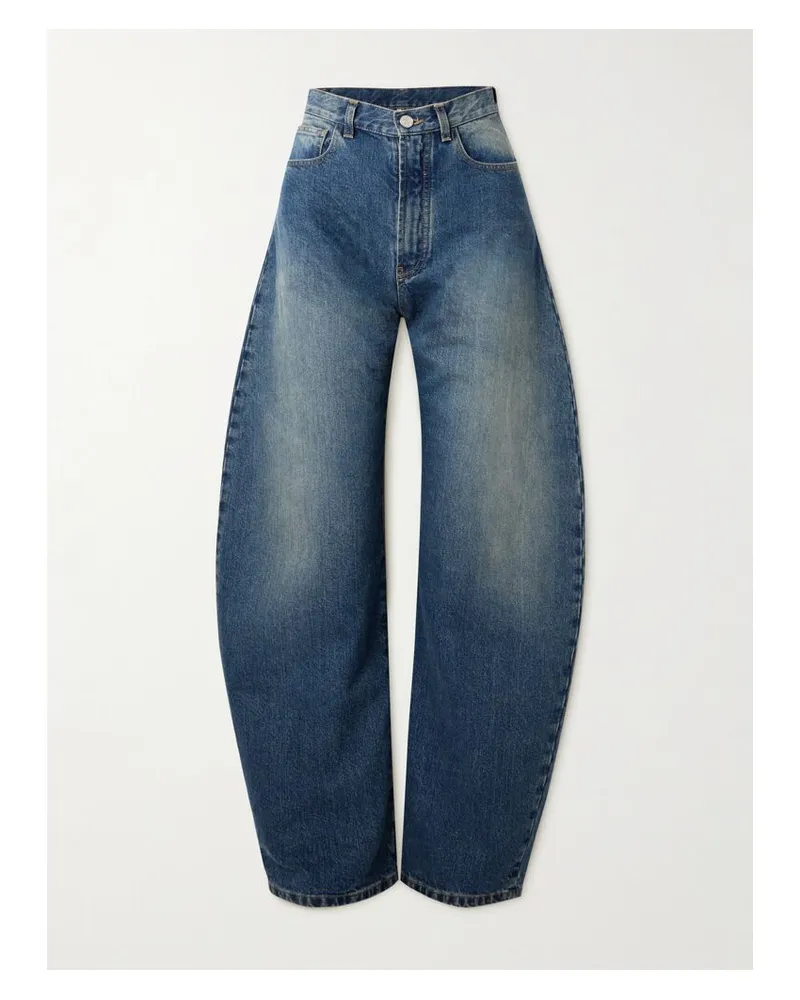Alaïa Hoch Sitzende Barrel-jeans - Blau Blau