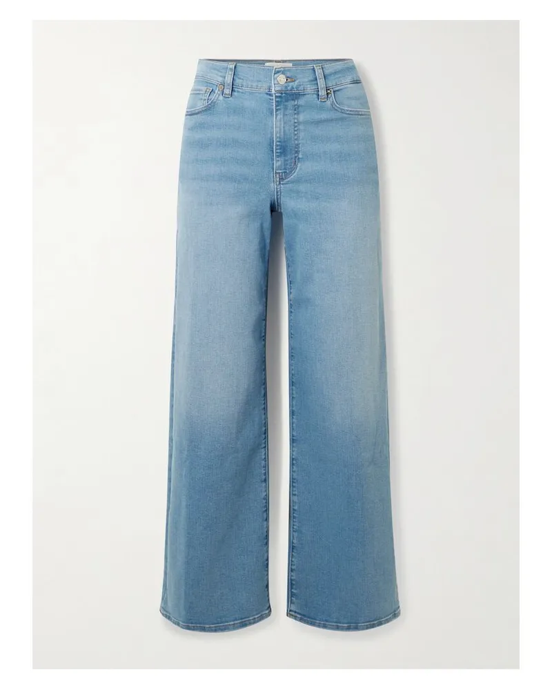 Frame Denim Le Slim Palazzo Halbhohe Jeans Mit Geradem Bein - Blau Blau