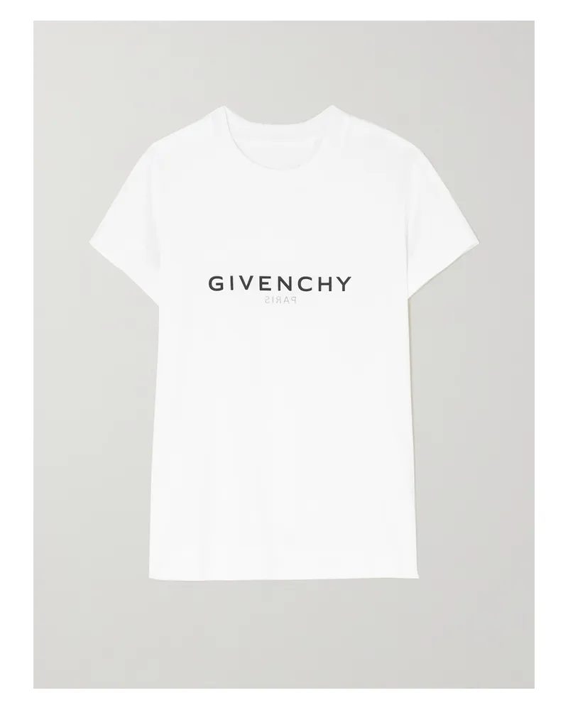 Givenchy T-shirt Aus Baumwoll-jersey Mit Print - Weiß Weiß