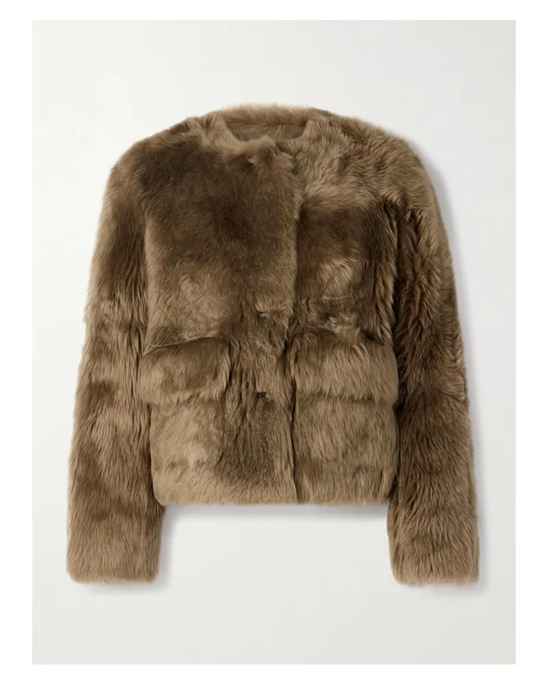 Altuzarra Maury Jacke Aus Shearling - Braun Braun
