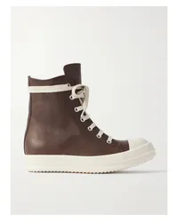 Rick Owens Sneakers aus Leder Braun