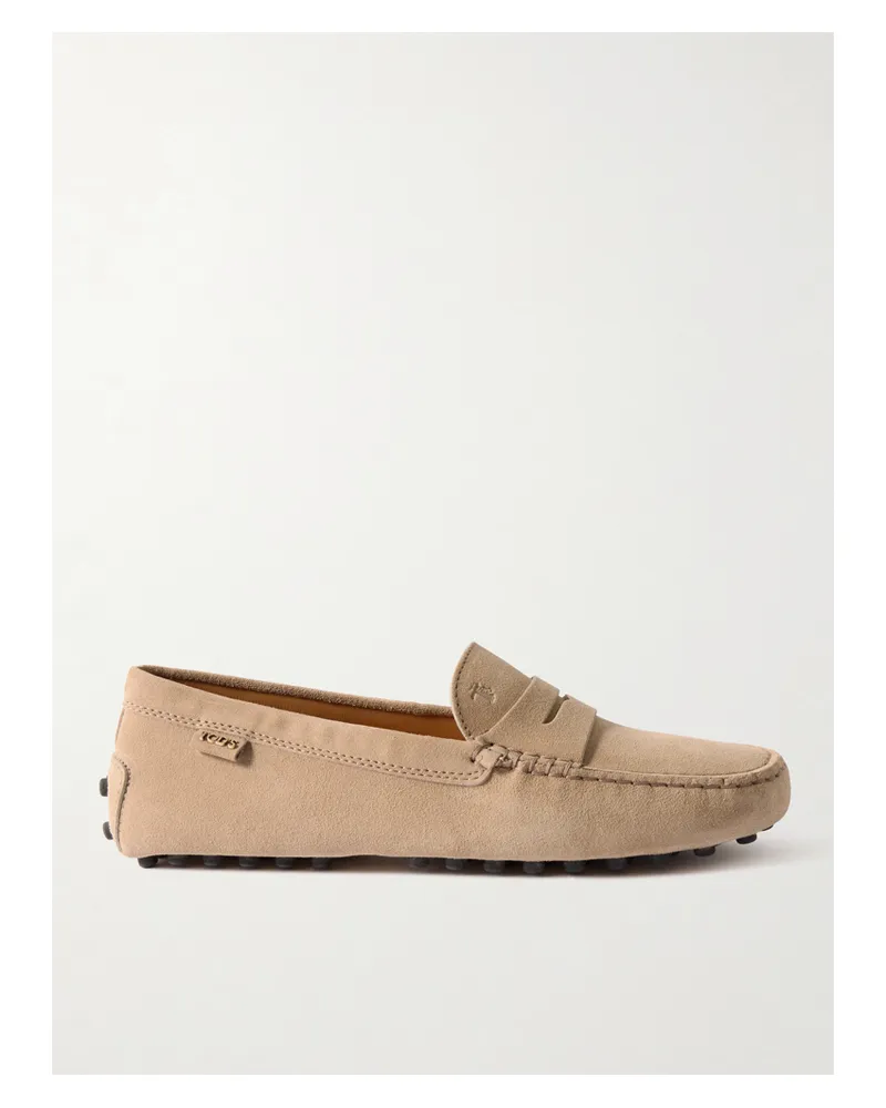 TOD'S Gommino Loafers Aus Veloursleder - Braun Braun