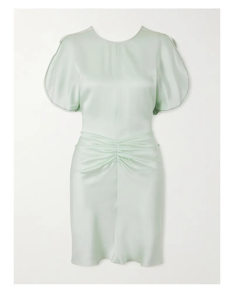 Victoria Beckham Gathered Mini Dress - Green Green