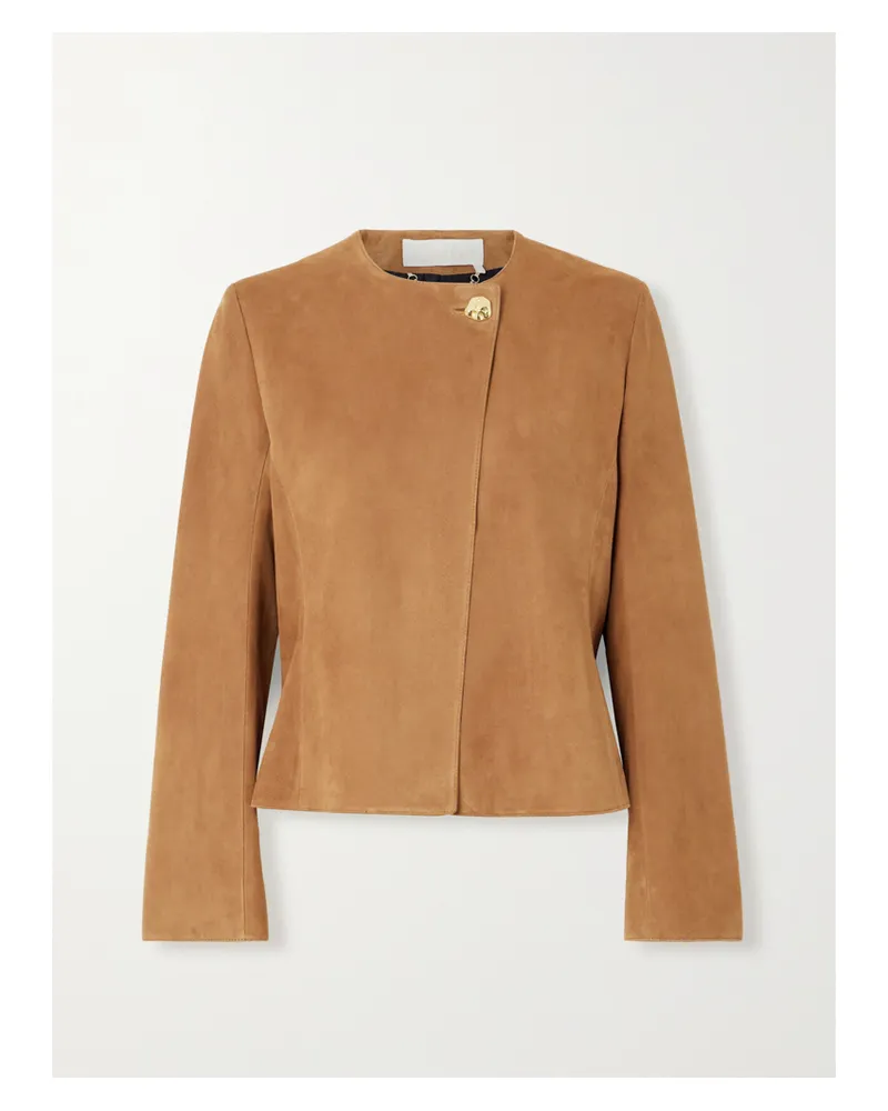 Chloé Jacke Aus Veloursleder - Braun Braun