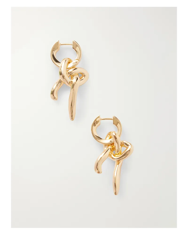 Bottega Veneta Gold-plated Silver Earrings Gold