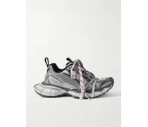 3xl Mesh And Rubber Sneakers - Gray