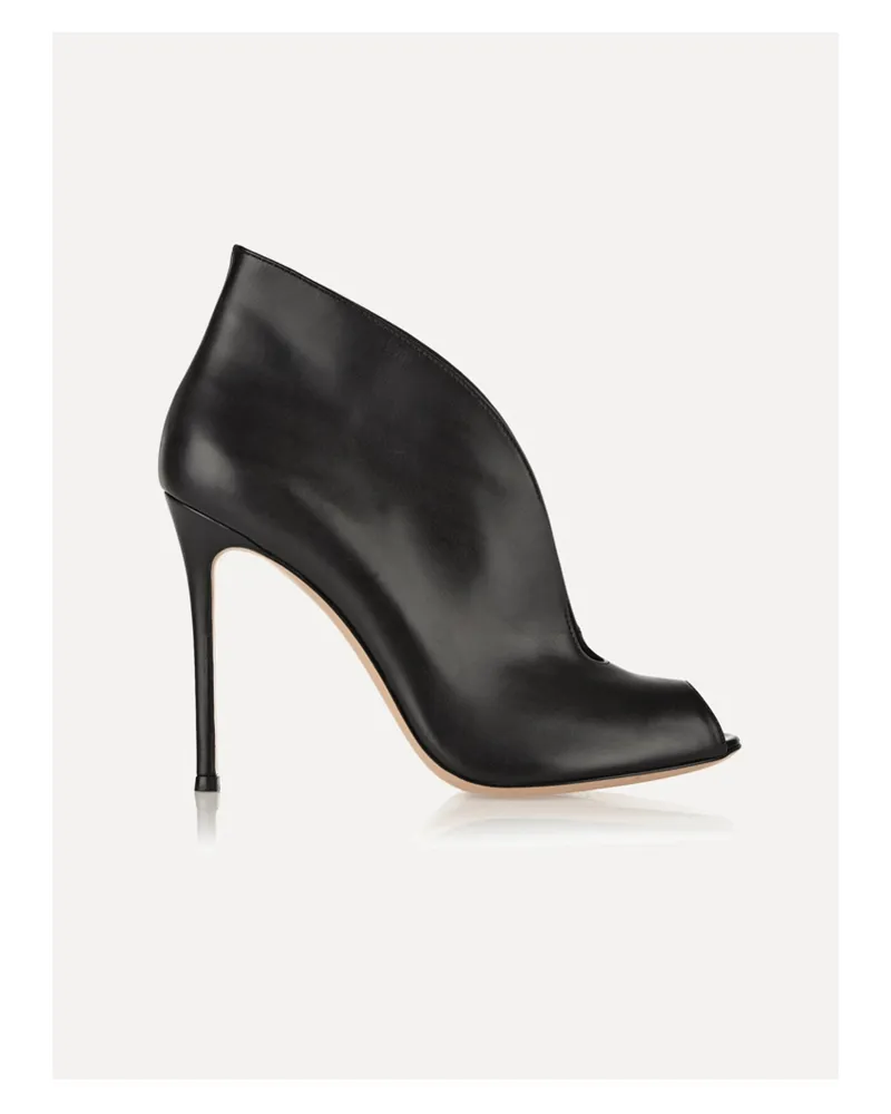 Gianvito Rossi Vamp 105 Ankle Boots Aus Leder - Schwarz Schwarz