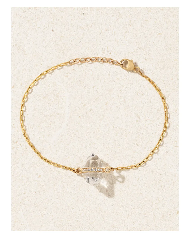 JIA JIA Armband Aus 14 Karat Gold Mit Quarz Und Diamanten Gold