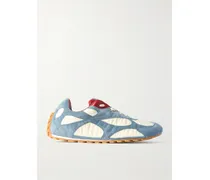 Orbit Flash Sneakers Aus Veloursleder Und Shell Mit Lederbesätzen - Weiß