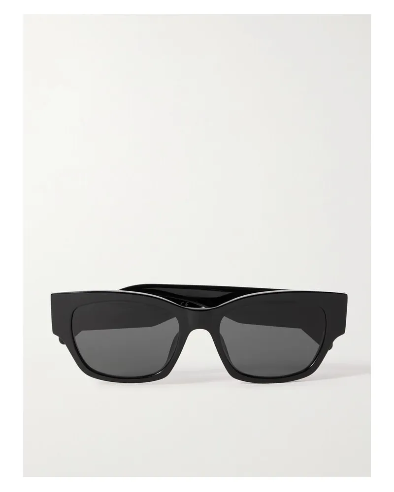 Celine Sonnenbrille Mit Eckigem Rahmen Aus Azetat - Schwarz Schwarz