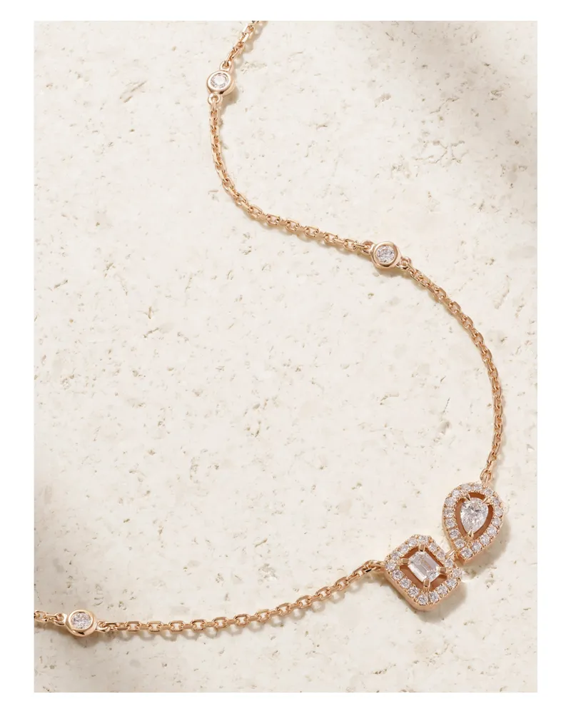 Messika My Twin Kette Aus 18 Karat Roségold Mit Diamanten Gold