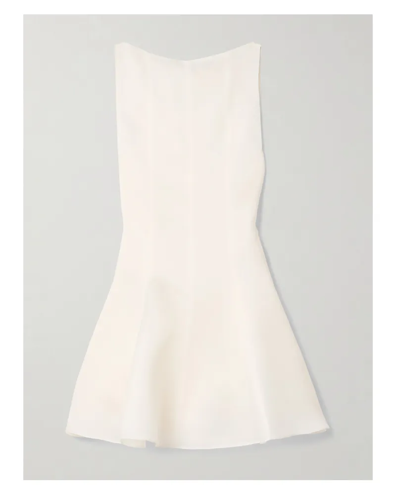 KHAITE Mags Minikleid Aus Seidengazar - Creme Creme