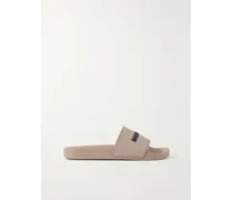 Piscine Logo-embossed Rubber Slides - Neutrals