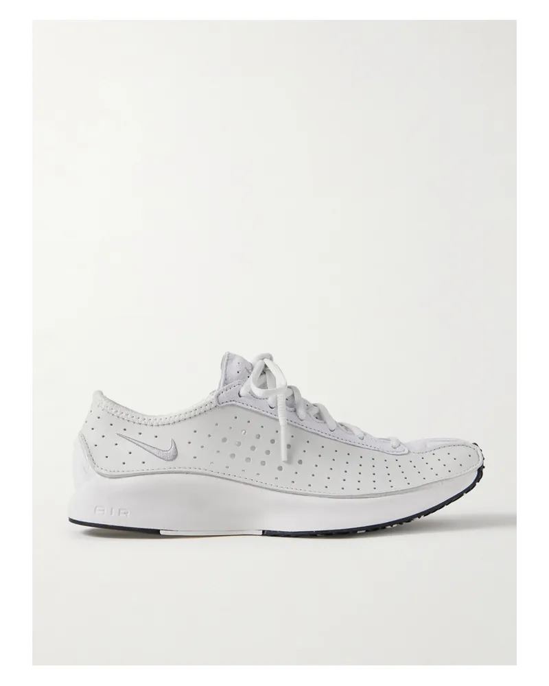 Nike Air Superfly Sneakers Aus Veloursleder Und Perforiertem Leder - Weiß Weiß