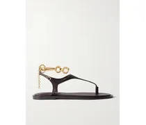 Wild Sandalen Aus Leder Mit Verzierung - Braun