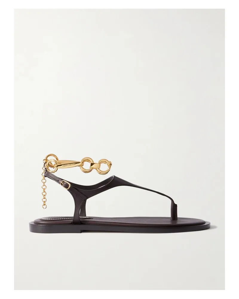 Zimmermann Wild Sandalen Aus Leder Mit Verzierung - Braun Braun