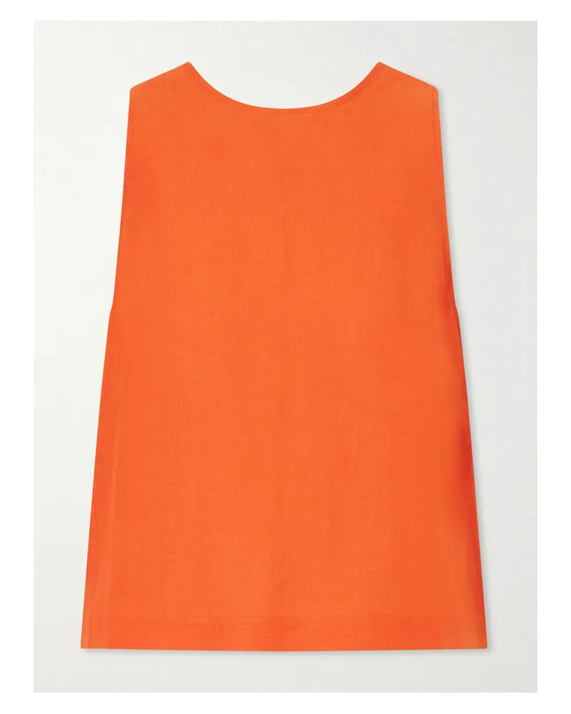 Eres Ravie Linen Tank - Orange Orange