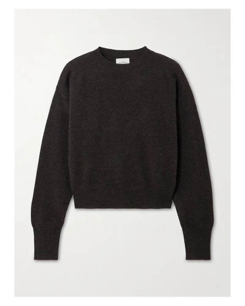 Le Kasha 1918 Menorca Cropped Organic Cashmere Sweater - Brown Brown
