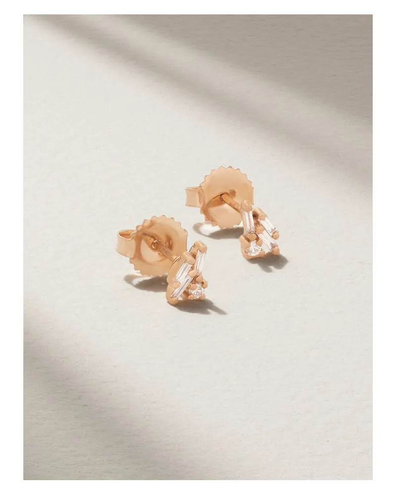 Suzanne Kalan Ohrstecker Aus 18 karat Roségold Mit Diamanten Gold