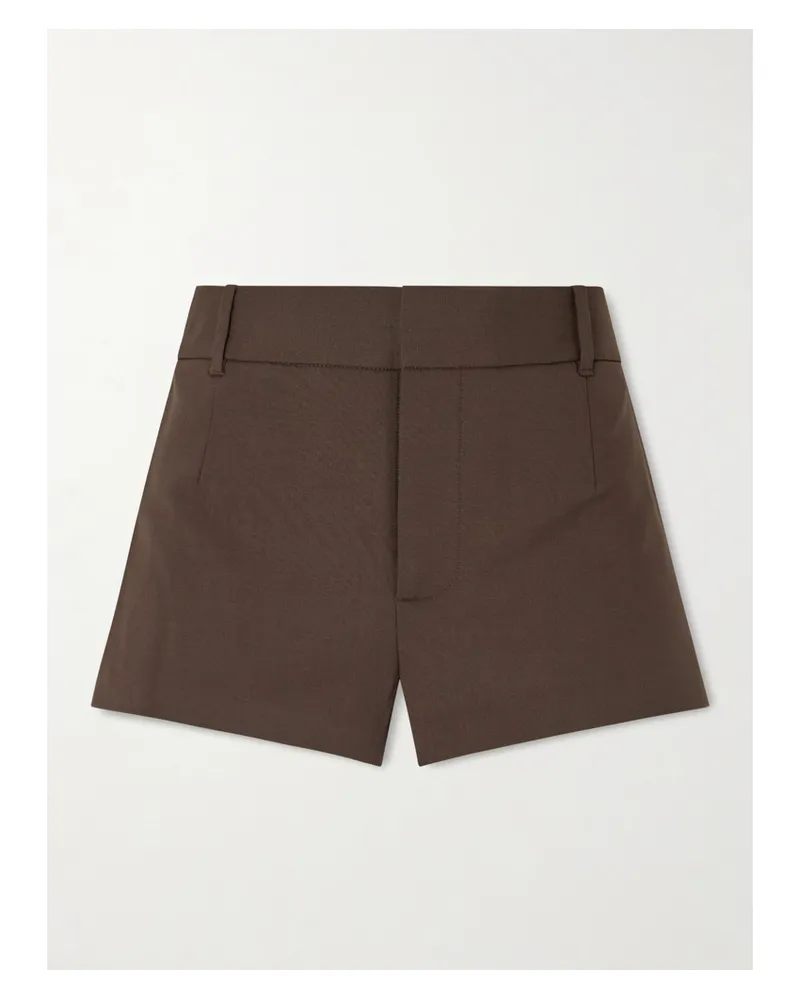 SIR Dylan Woven Straight-leg Mini Shorts - Brown Brown