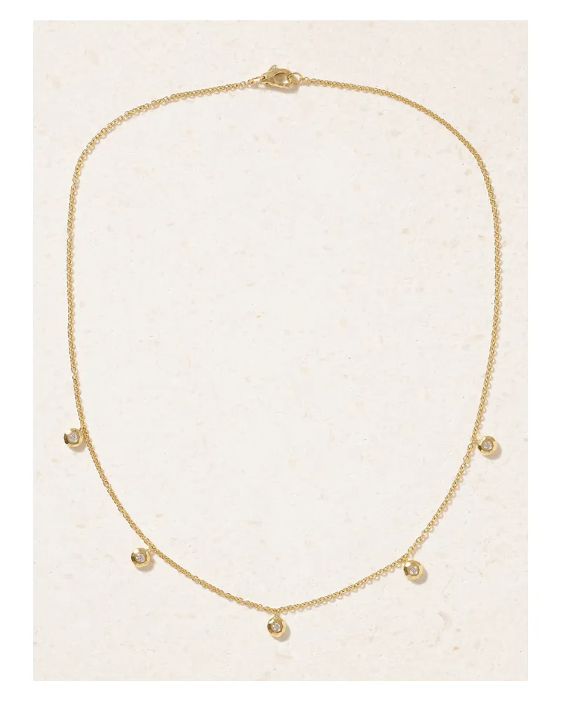 Octavia Elizabeth Nesting Gem Kette Aus Recyceltem 18 Karat Gold Mit Diamanten Gold