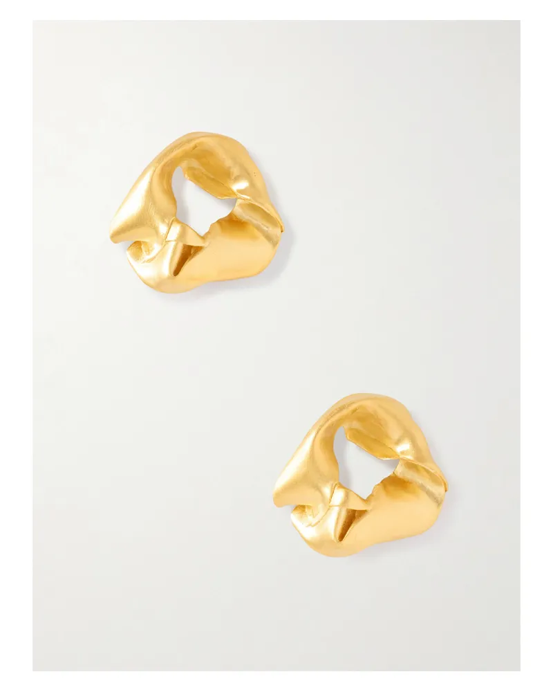 Completedworks Notsobig Scrunch Ohrringe Aus Gold-vermeil Gold
