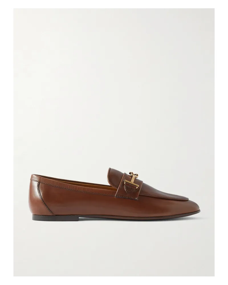 TOD'S Loafers aus Leder mit Verzierung Braun