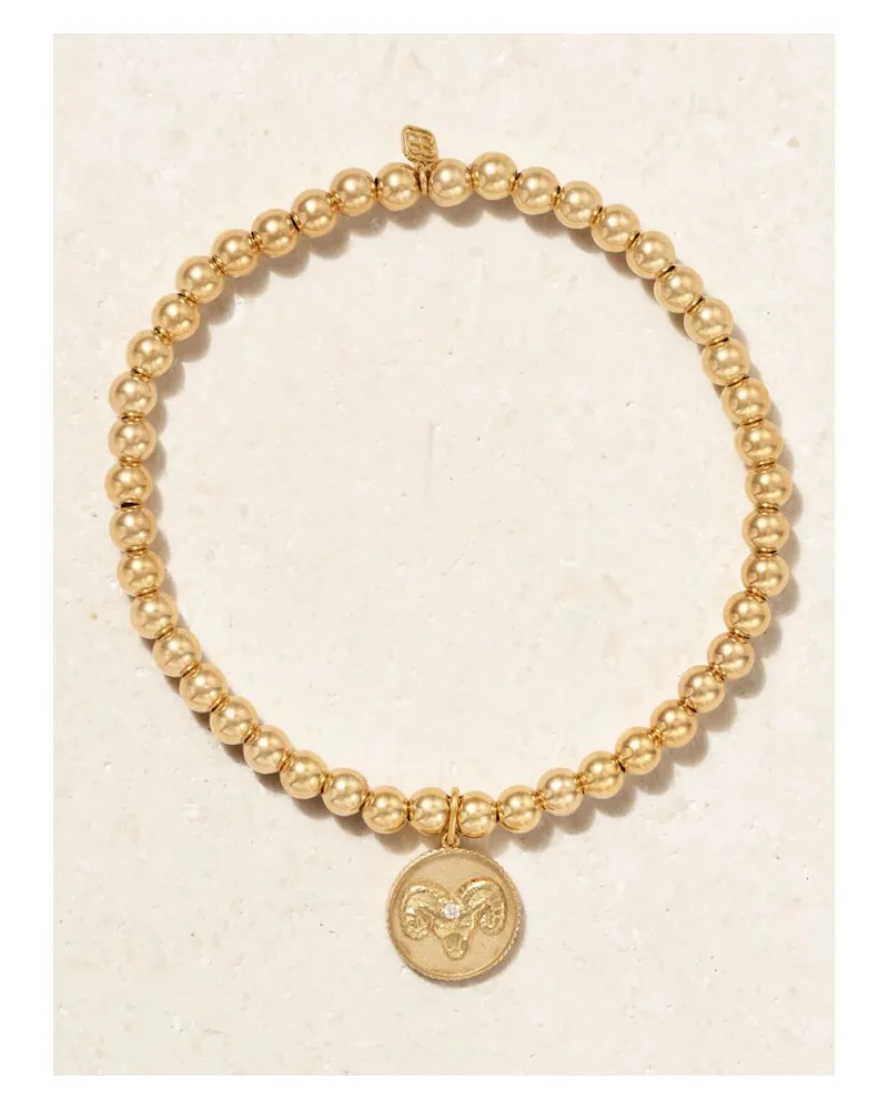 Sydney Evan Aries Armband Aus 14 Karat Gold Mit Diamant Gold