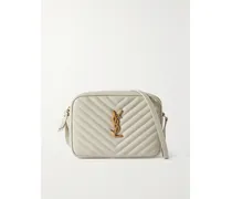 Loulou Medium Matelassé Leather Shoulder Bag - Cream