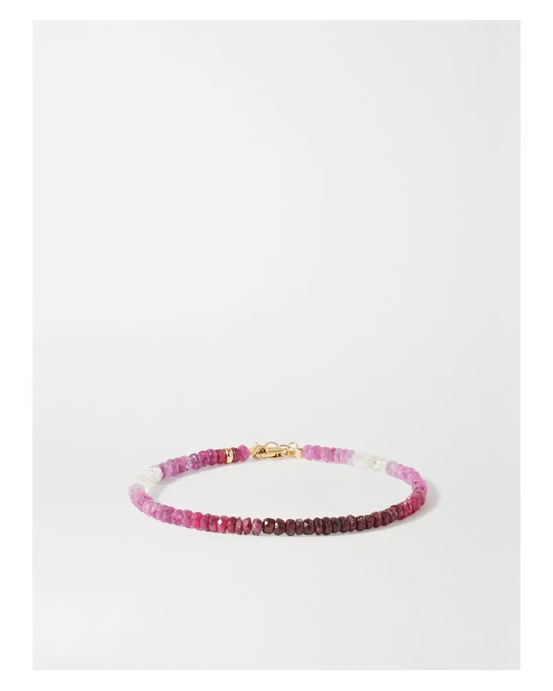 JIA JIA Arizona Armband Mit Rubinen Und Details Aus Gold - Pink Pink