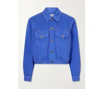 Cotton Trucker Jacket - Blue