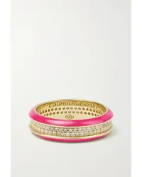 Lauren Rubinski Ring aus 14 Karat Gold Pink