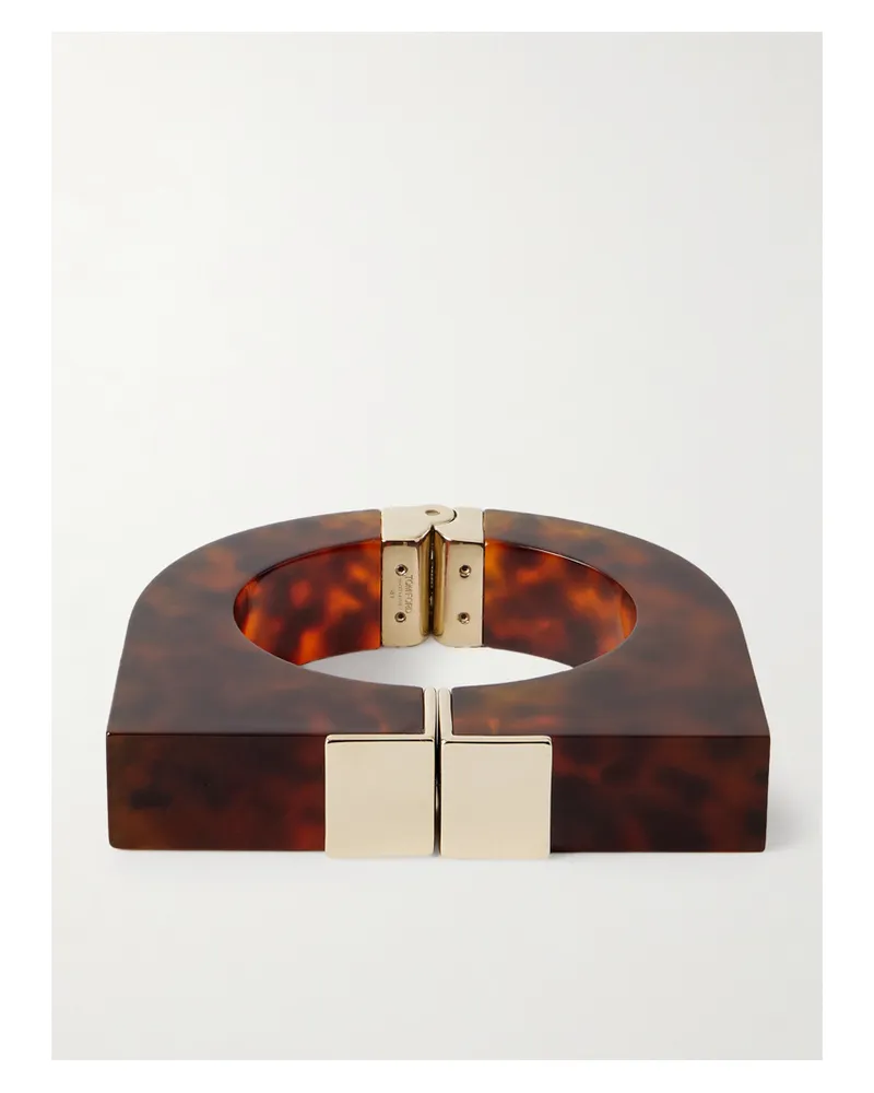 Tom Ford Armreif Aus Plexiglas® In Hornoptik Mit Goldfarbenen Details Horn