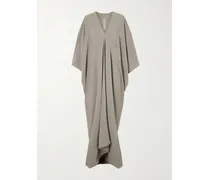 Tommykite Draped Crepe Maxi Dress - Gray