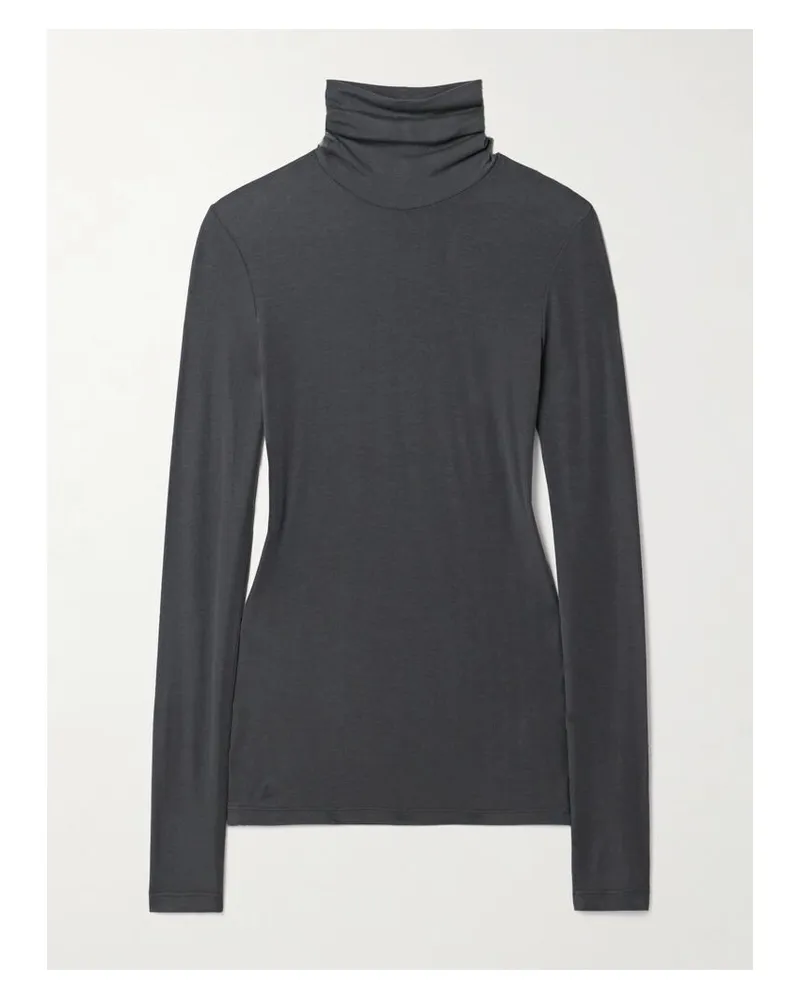 AGOLDE Pascale Rollkragenoberteil Aus Stretch-lyocell - Neutral Neutral