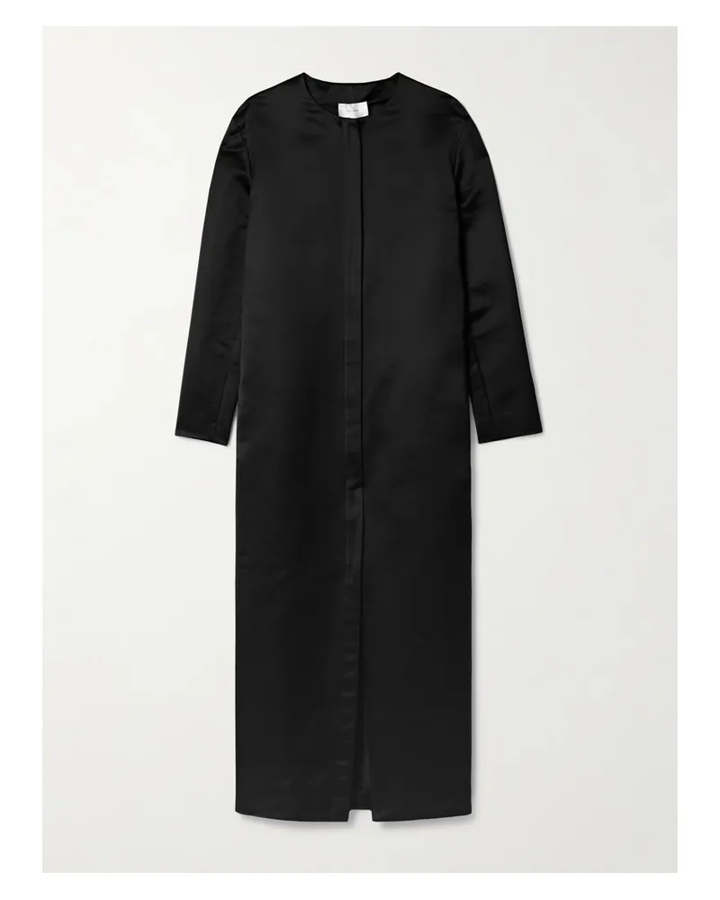 The Row Iside Midikleid Aus Duchesse-satin - Schwarz Schwarz