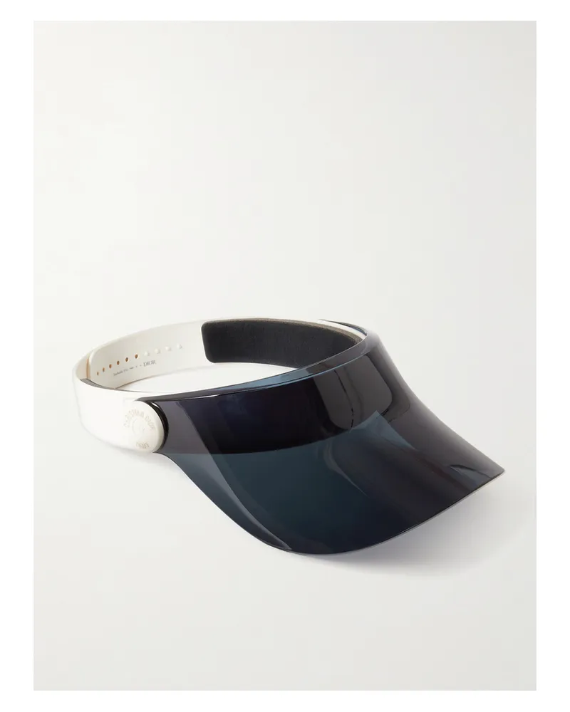 Dior Diorpacific V1u Perspex And Rubber Visor - Blue Blue