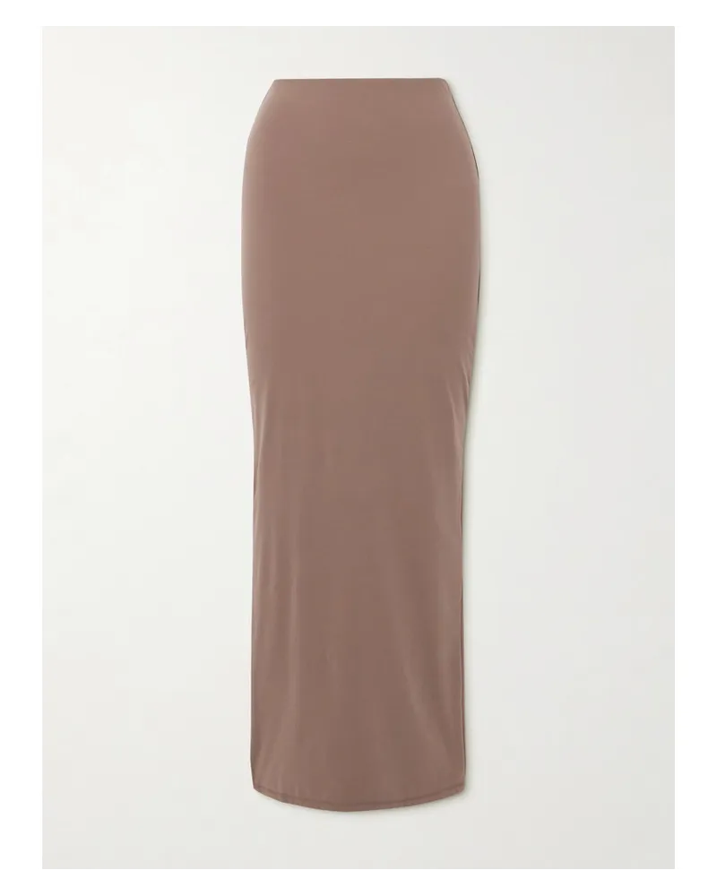 SKIMS Fits Everybody Long Skirt – Umber – Maxirock Neutral