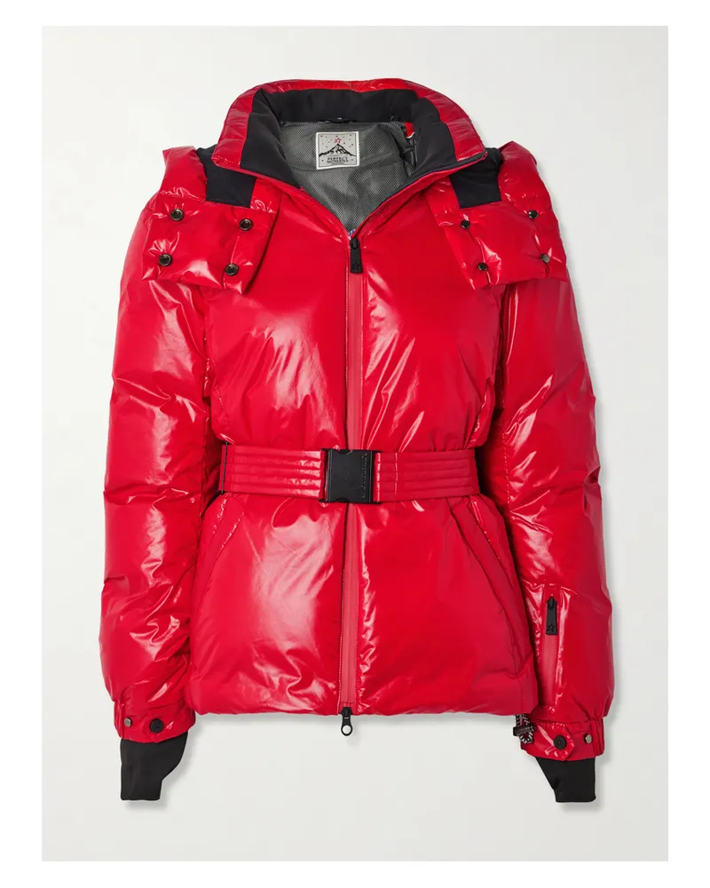 Perfect Moment Candice Skijacke Mit Daunenfüllung, Gürtel Und Kapuze - Rot Rot