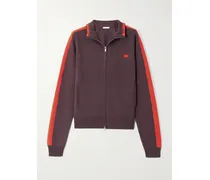 Tide Trainingsjacke Aus Strick Mit Streifen - Braun