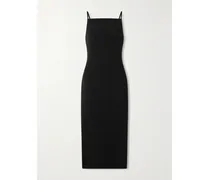 Crepe Midi Dress - Black