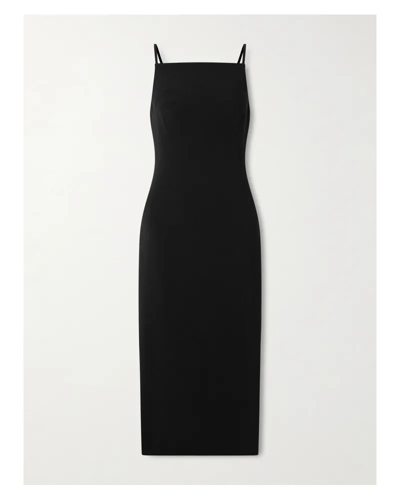 Givenchy Crepe Midi Dress - Black Black