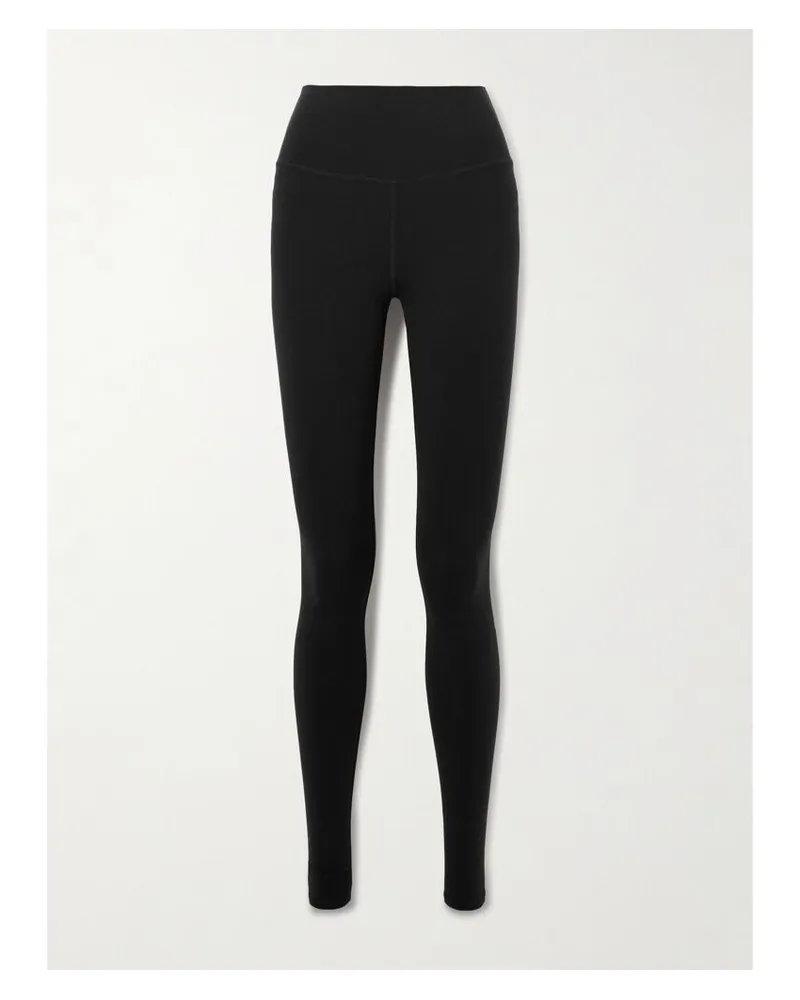 alo Airbrush Leggings Aus Stretch-material - Schwarz Schwarz