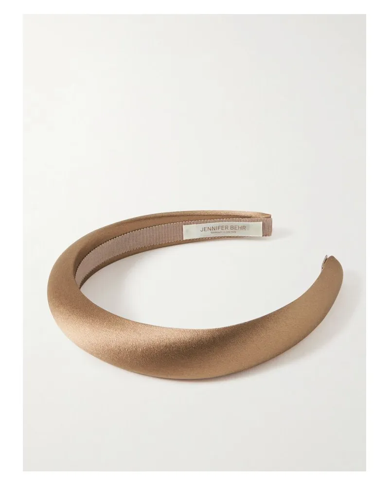 Jennifer Behr Tori Haarreif Aus Seidensatin - Braun Braun