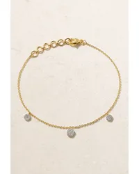 Stone & Strand Disco Armband aus 10 Karat  mit Diamanten Gold