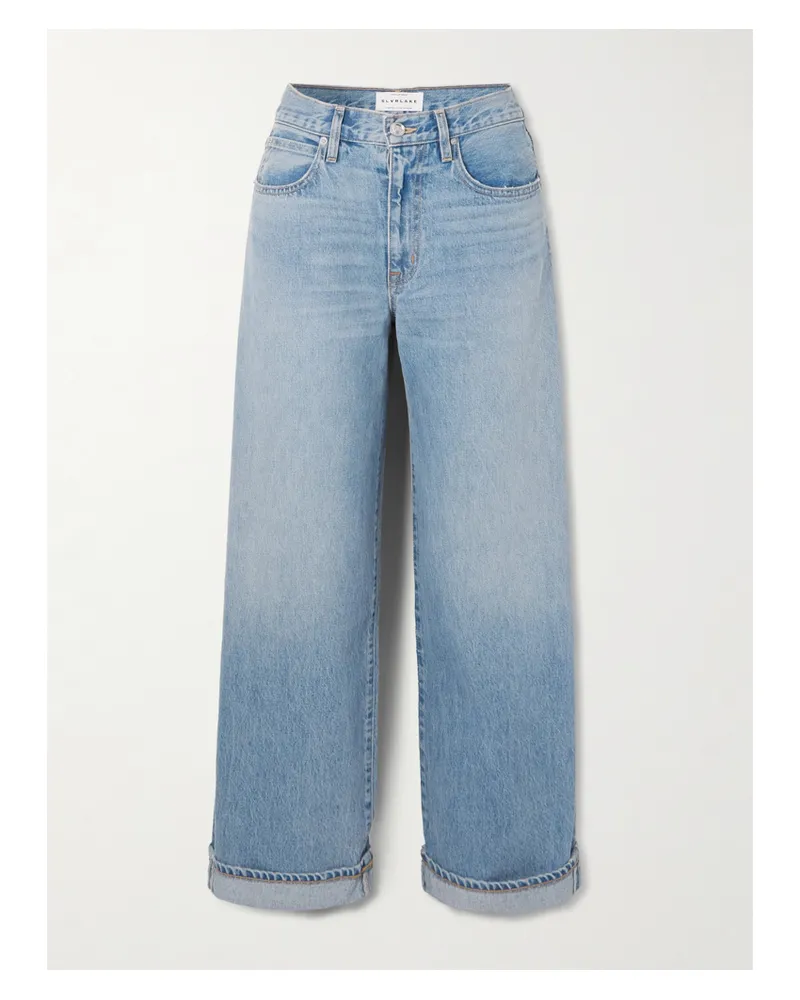 SLVRLAKE Noah Relaxed Turn Up Hoch Sitzende Jeans Mit Geradem Bein - Blau Blau