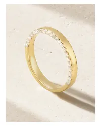 Yvonne Léon Grignotée Ring aus 9 Karat  mit Diamanten Gold